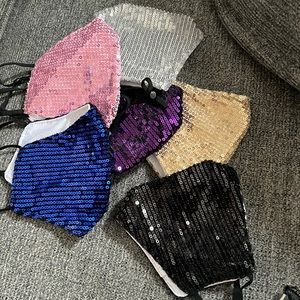 Brand new never worn mask.  Selling all 6 sequined mask for $15.